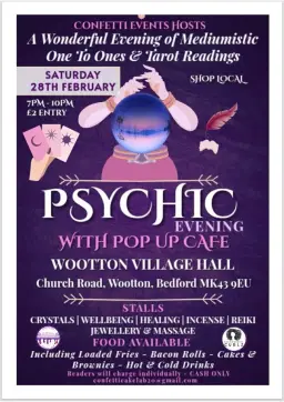 Psychic evening With pop up cafe đź