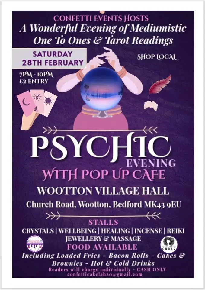 Psychic evening With pop up cafe đź