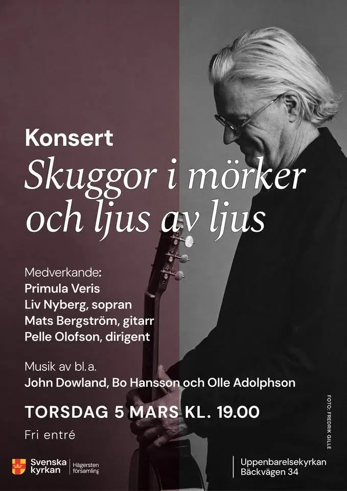 Konsert: Skuggor i mörker och ljus av ljus