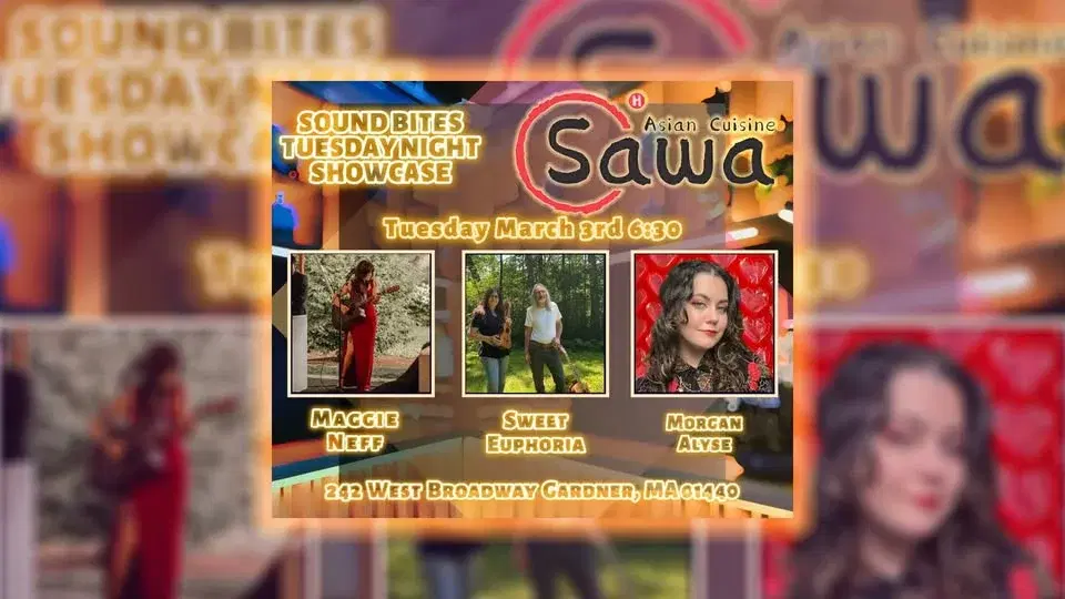 Sound Bites Tuesday Night Showcase March 3rd - Maggie Neff, Sweet Euphoria, Morgan Alyse