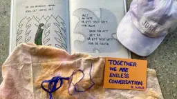 Text-il baren: Poesi och broderi