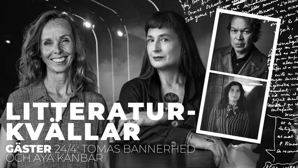 Litteraturkvällar med Clara Diesen och Agneta Wallin | Gäster:Tomas Bannerhed & Aya Kanbar 24 mars