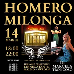 HOMERO MILONGA - 14 MARS - DJ MARCELA