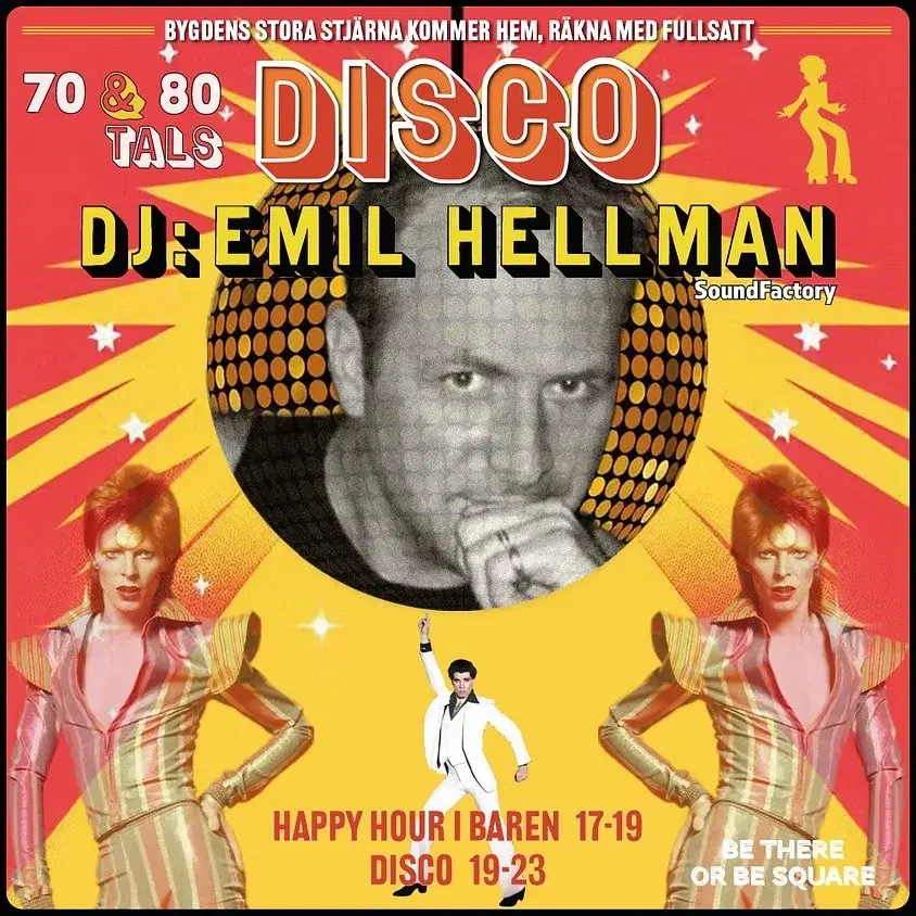Disco - 70 & 80 tals musik med DJ Emil Hellman