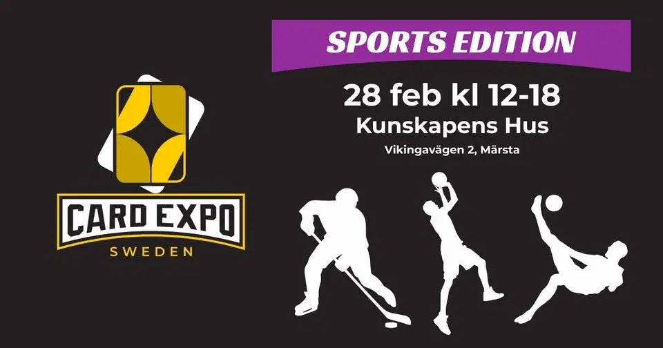 Sportkortsmässa | Card Expo Sweden "Sports Edition" | Lör 28 februari | Märsta