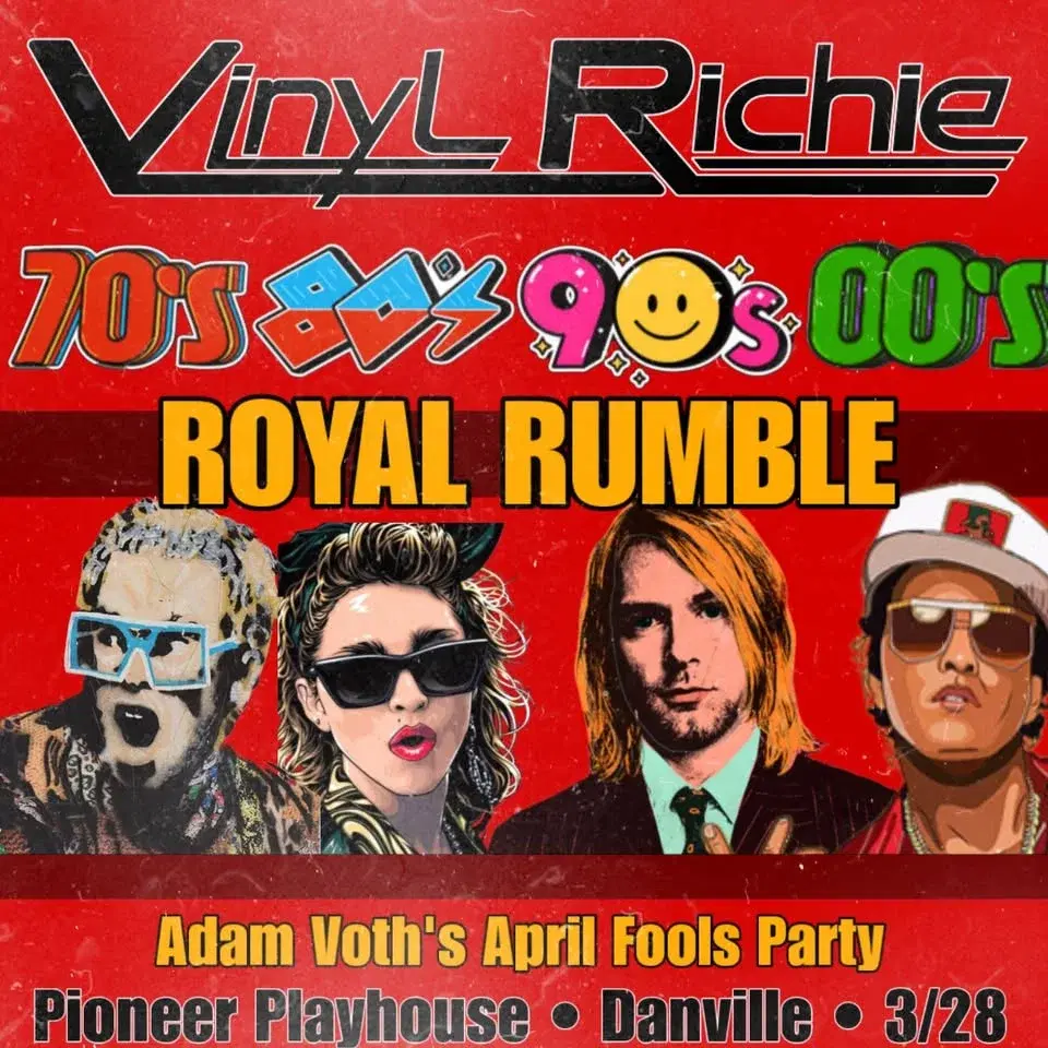 Vinyl Richie Royal Rumble of the Decades @ Pioneer Playhouse!