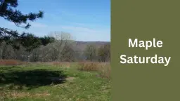 Maple Saturday