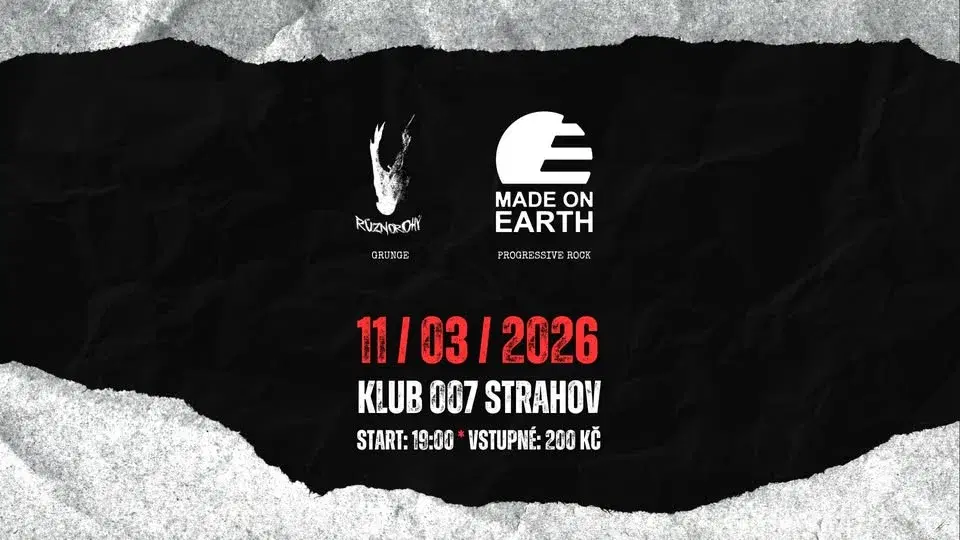 Různorohý + Made On Earth | 11. 3. 2026 | Klub 007 Strahov