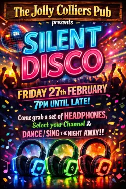 SILENT DISCO @ Jolly Colliers đȘ© đ§ đ¶