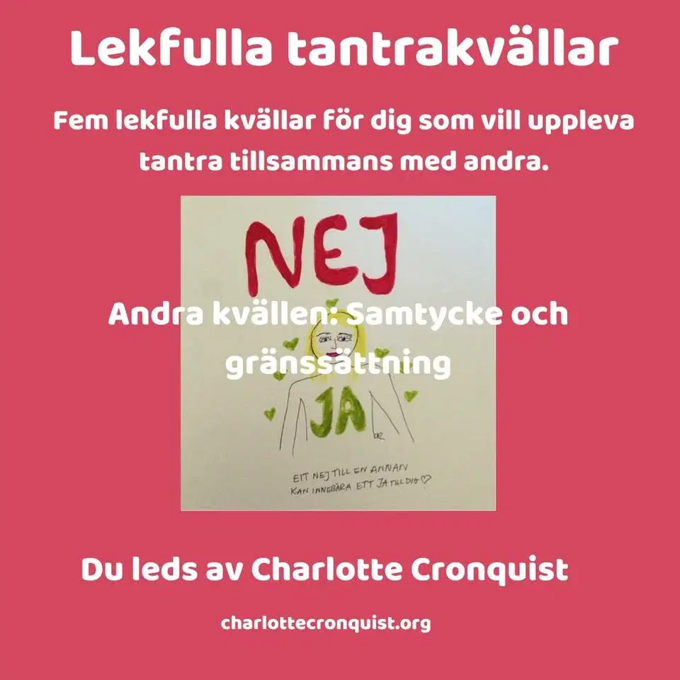 16 mars Lekfulla tantrakvällar: Tema samtycke och gränser