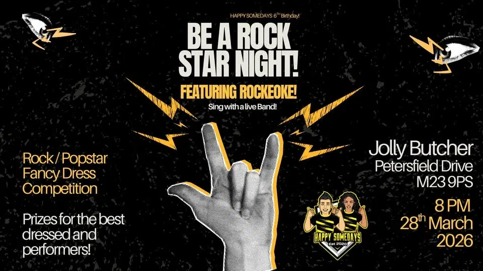 Be A Rockstar / Pop Star Night - Karaoke with a live band!