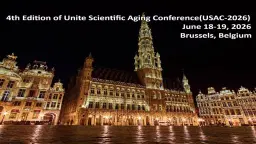 4th Edition of Unite Scientific Aging Conference (USAC-2026)