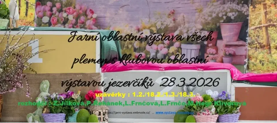 Oblastní jarní výstava všech plemen s oblastní klubovou jezevčíků