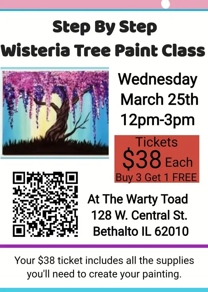 Wisteria Tree Painting Class