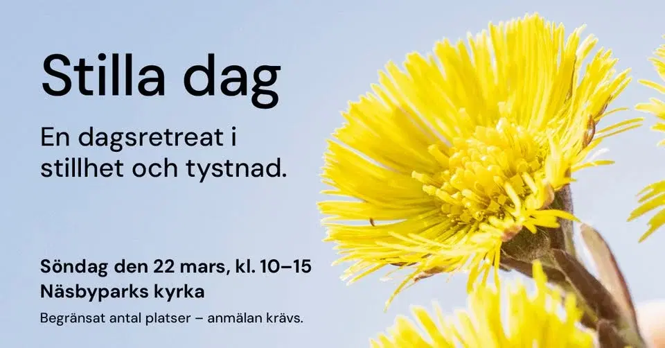 Stilla dag – en dagsretreat i stillhet och tystnad.