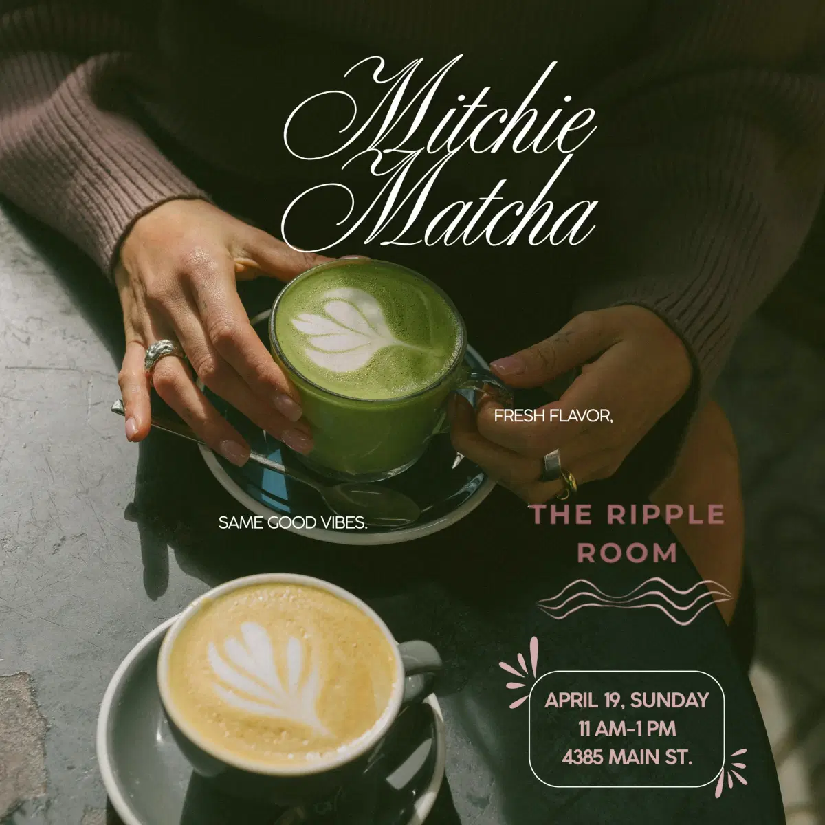 Cafe & Chat at Mitchie Matcha