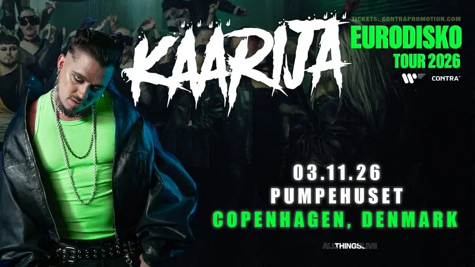 Käärijä - EURODISKO-TOUR - Pumpehuset 3. november