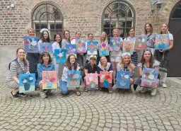 Sip and Create: Flower Bouquet Painting at Hansa