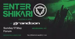 Enter Shikari // Melbourne // with Grandson // Forum // 18+
