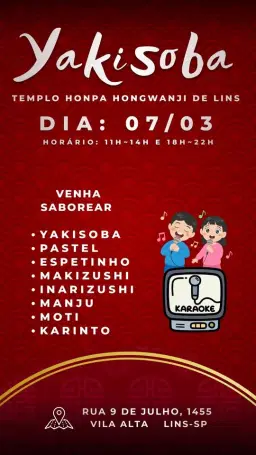 YAKISOBA DO TEMPLO HONPA HONGWANJI