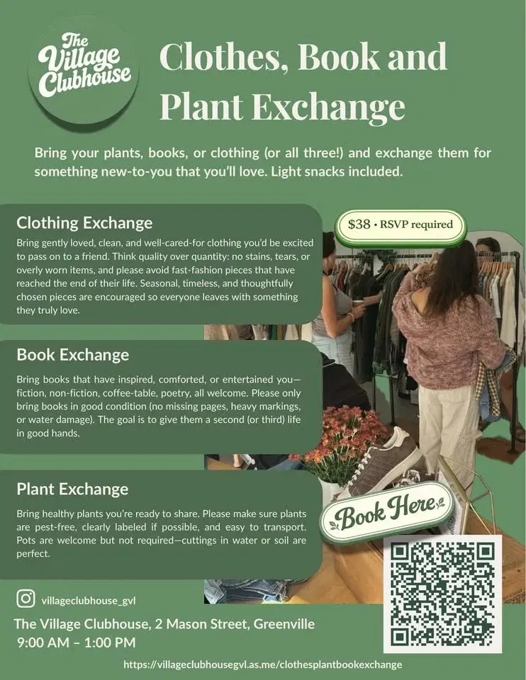 Greenville Village - Plant, Clothes and Book Exchange