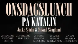 ONSDAGSLUNCH på Katalin, gäst: Amanda Ginsburg