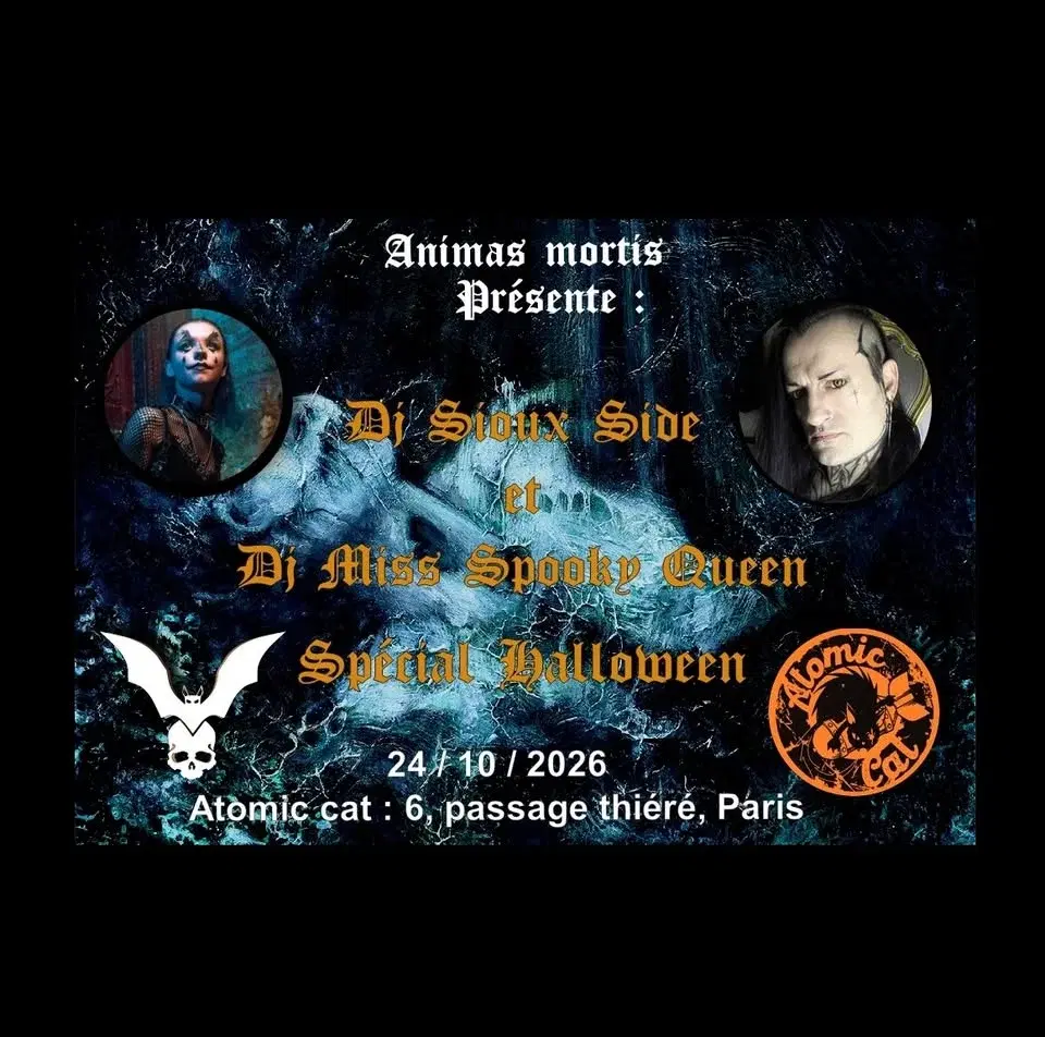 NOX MORTUORUM : spécial HALLOWEEN avec : DJ Miss Spooky Queen et DJ Sioux side