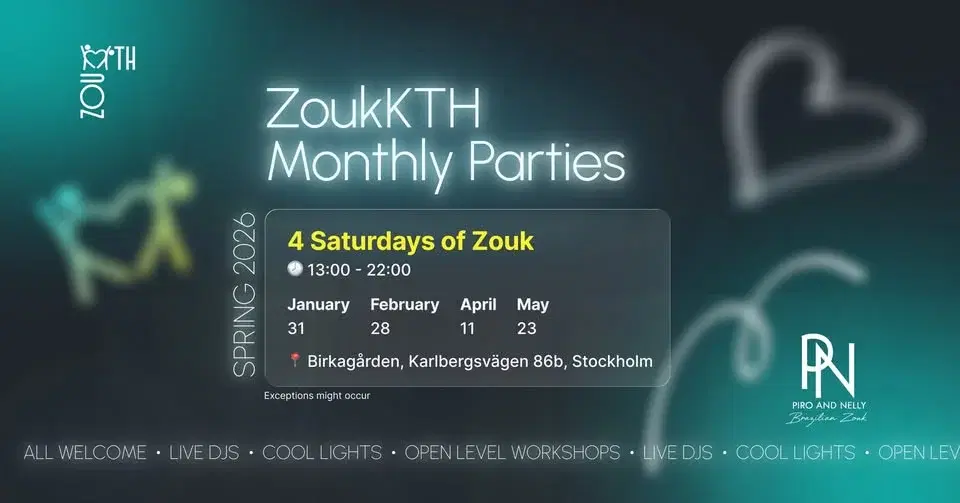 February Zouk Party in Stockholm - by ZoukKTH