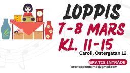Loppis 7-8 Mars Caroli GRATIS INTRÄDE