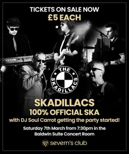 Skadillacs - 100% SKA - Live at the Severn’s Club