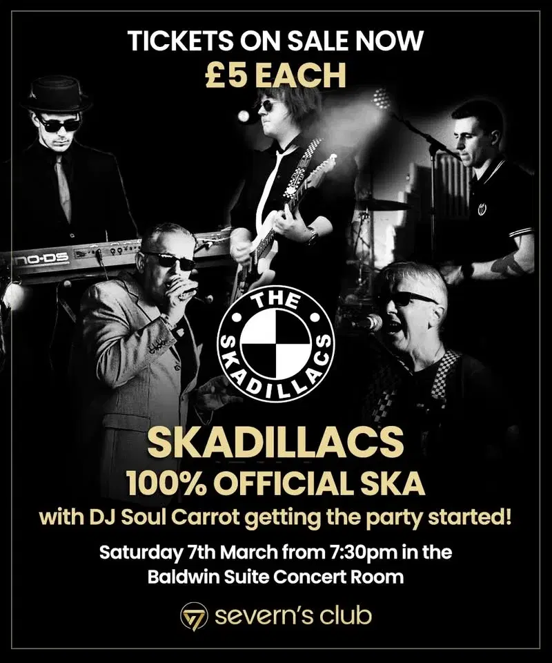 Skadillacs - 100% SKA - Live at the Severn’s Club