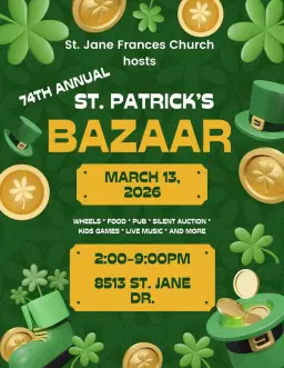 74th SJF St. Patrick's Bazaar