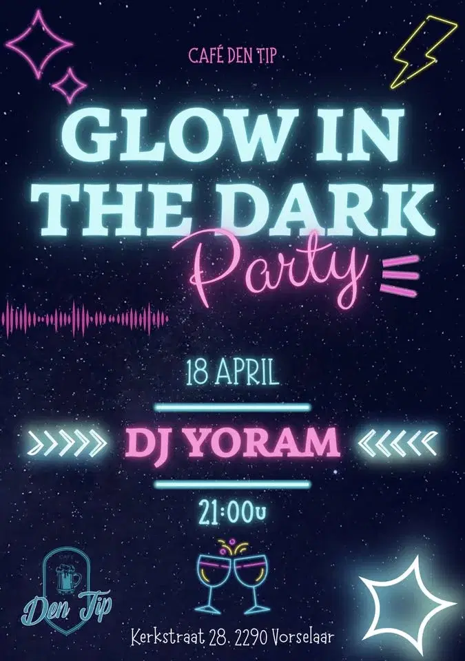 Glow in the dark met DJ Yoram ⚡️