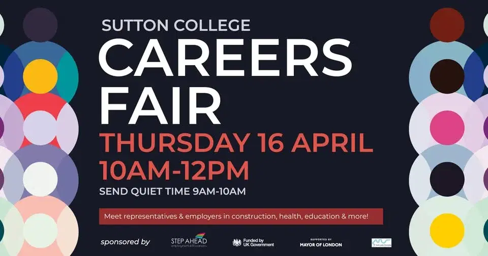 Careers Fair - Sutton College, 16 April 2026