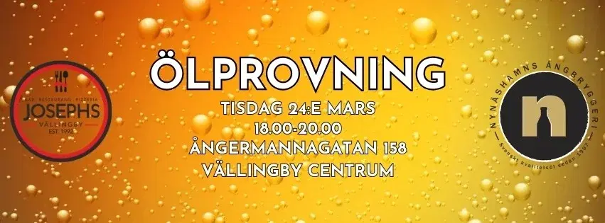 Ölprovning - Nynäshamns Ångbryggeri kommer till Vällingby