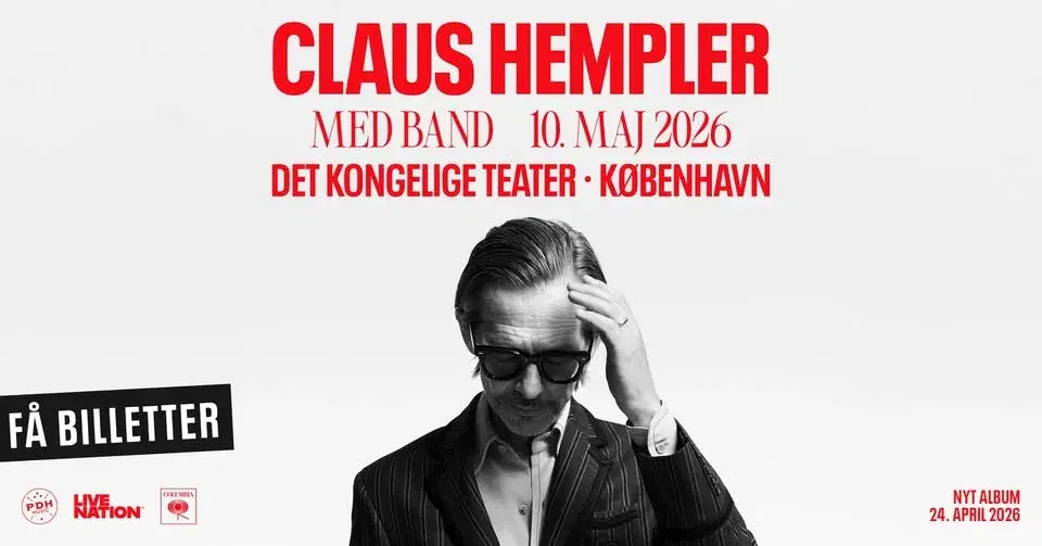 Claus Hempler / Gamle Scene / 10. Maj 2026 - FÅ BILLETTER