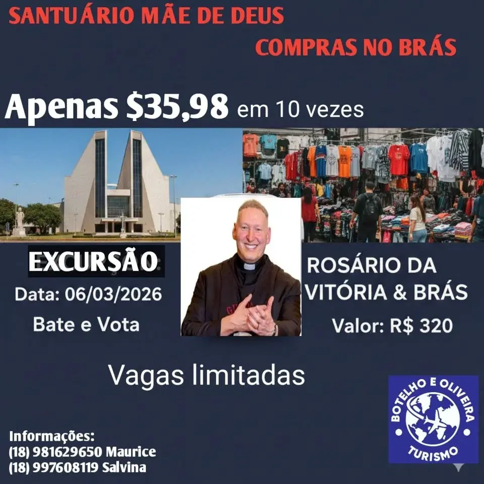 ROSÁRIO DA VITÓRIA E COMPRAS NO BRÁS