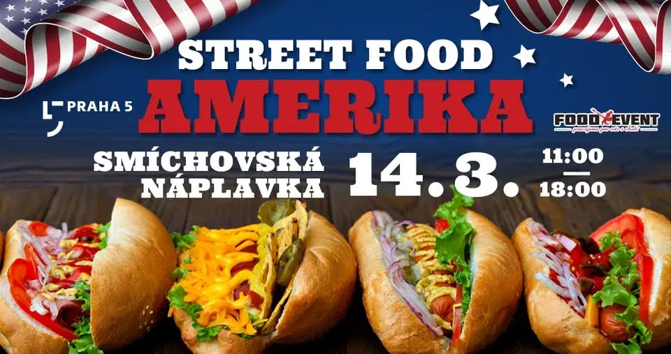 AMERIKA Street food na Smíchovské náplavce 2026