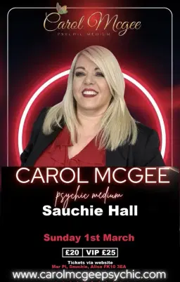 Carol McGee live @Sauchie Public Hall, 1st March