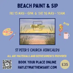 PAINT & SIP - BEACH SCENE đïž