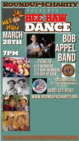 RoundUp4Charity Event - Hee Haw Theme- Bob Appel Band