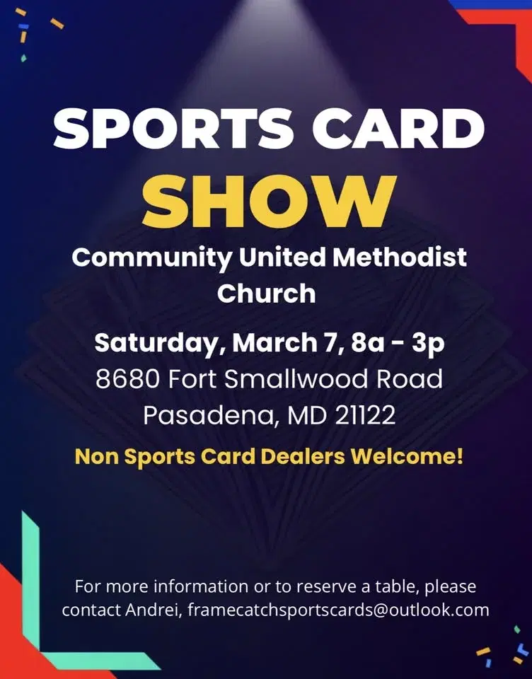 Community United Methodist Church Sports Card Show