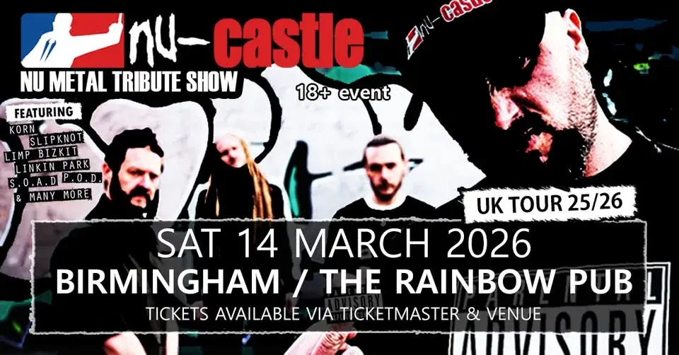 NU-CASTLE – Nu Metal Tribute Show // Birmingham / The Rainbow Pub / Sat 14 Mar