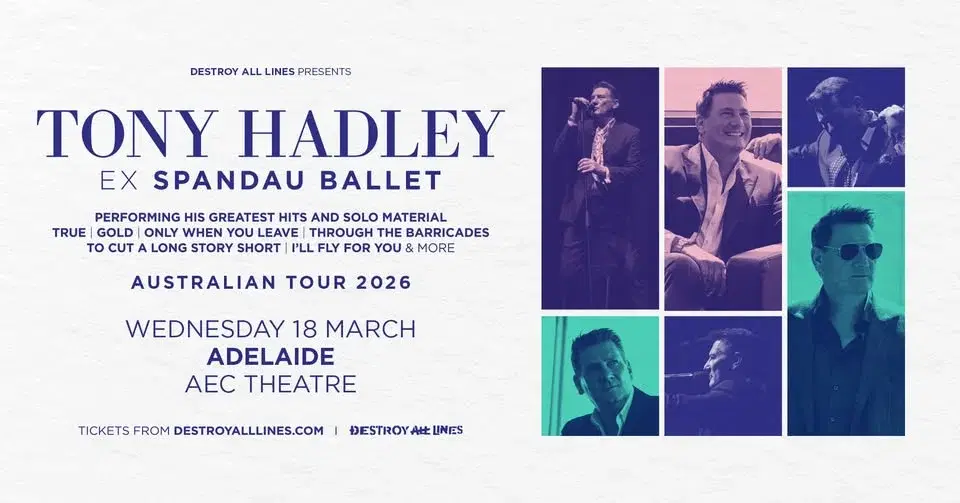 TONY HADLEY ex Spandau Ballet // Adelaide // AEC Theatre // 18+