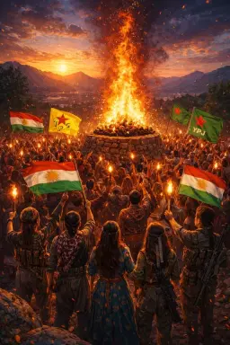 NEWROZ 2026 FACKELTÅG I STOCKHOLM