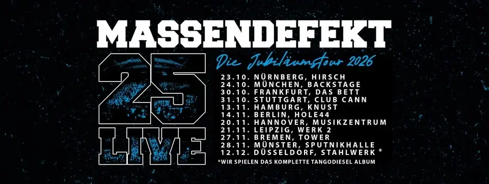MASSENDEFEKT - 25 LIVE | KNUST