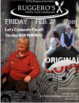 Carol’s Birthday Celebration with Original Copy