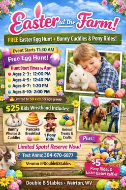 🐣 Easter at the Farm: FREE Egg Hunt & MORE
