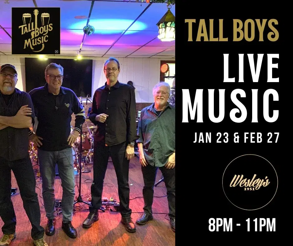 đ¶ LIVE MUSIC at Wesleyâs â Tall Boys Music đ¶