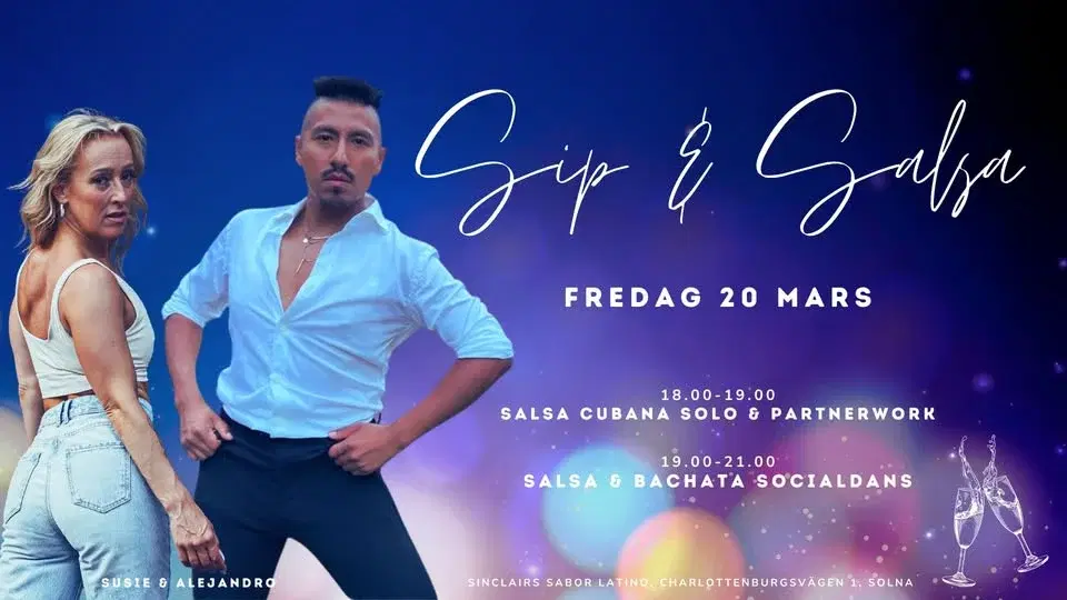 Sip & Salsa! - Salsa Cubana đšđș med Alejandro & Susie!